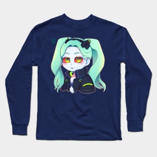 Rebecca Chibi - Cyberpunk EdgeRunners Long Sleeve T-Shirt